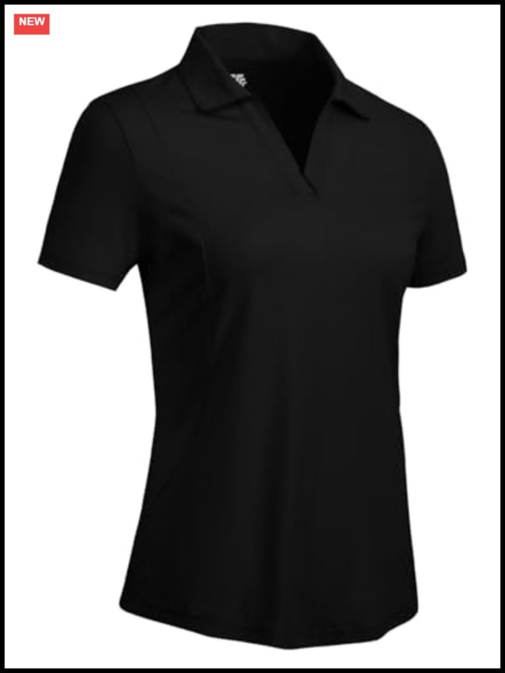 Women's Golf Polo Shirt Short Sleeve UPF 50+ Dry Fit V Neck Collared Athletic